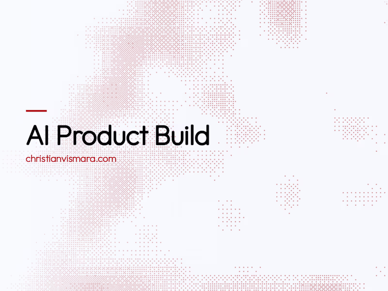 Cover image for AI Product build