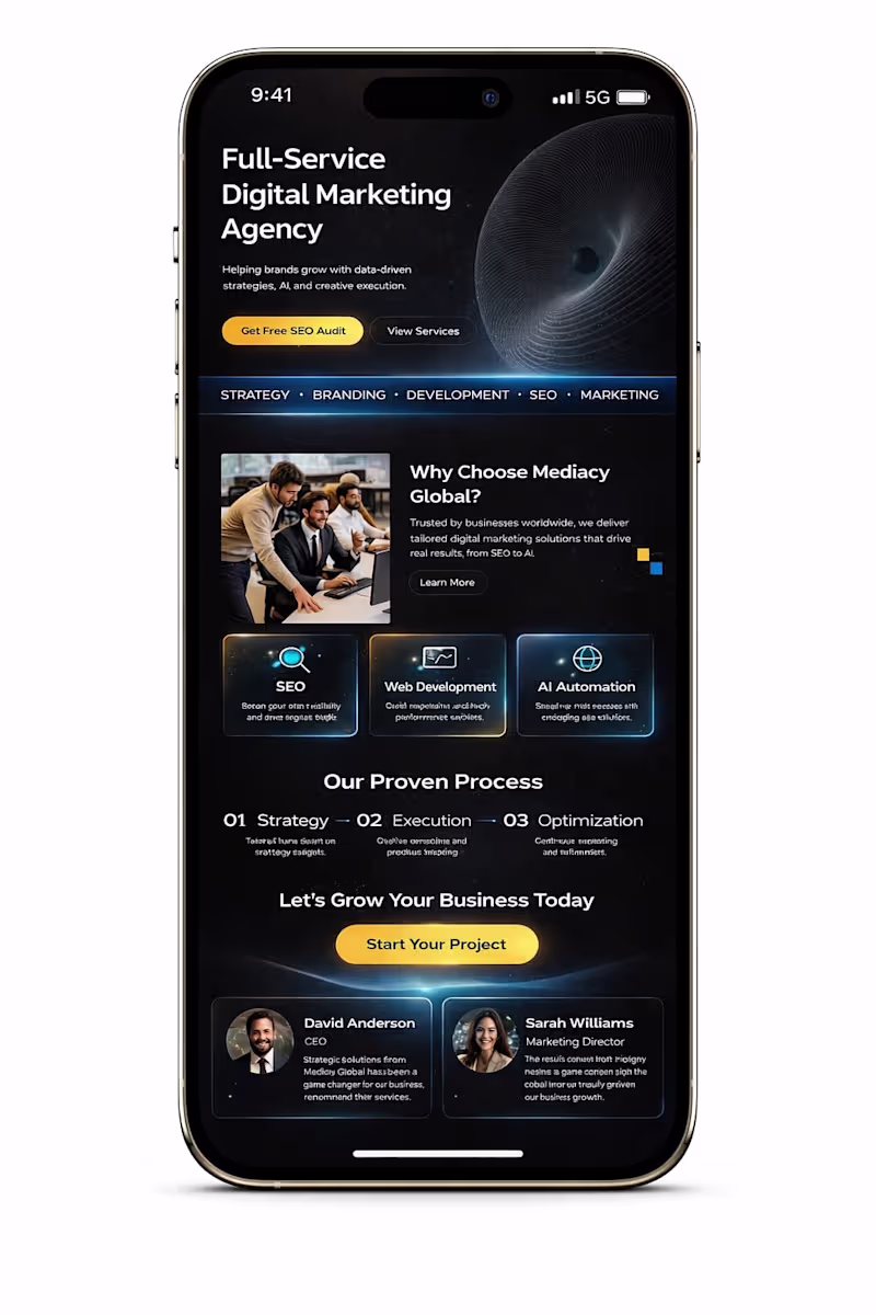 Cover image for Mediacy Global Website Development –