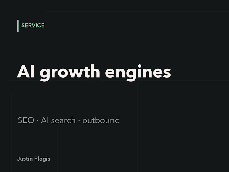 Cover image for AI growth engines: SEO, AI search and outbound