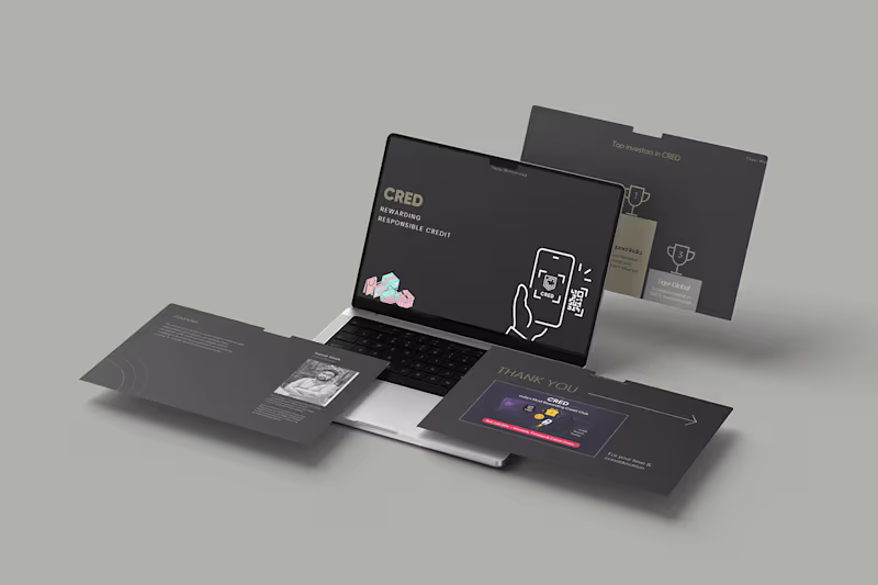 Cover image for CRED – Pitch Deck & Presentation Work
