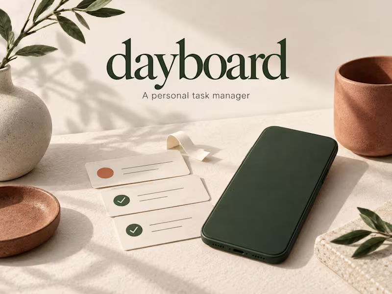 Cover image for dayboard: A Simple Task Manager for My Phone
