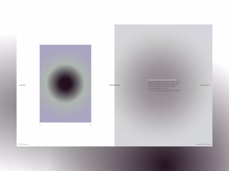 Cover image for Sorenvale Framer Template is built