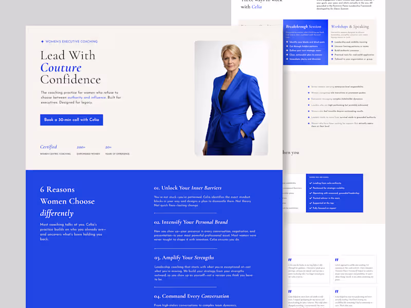 Cover image for Executive Coach Website Redesign