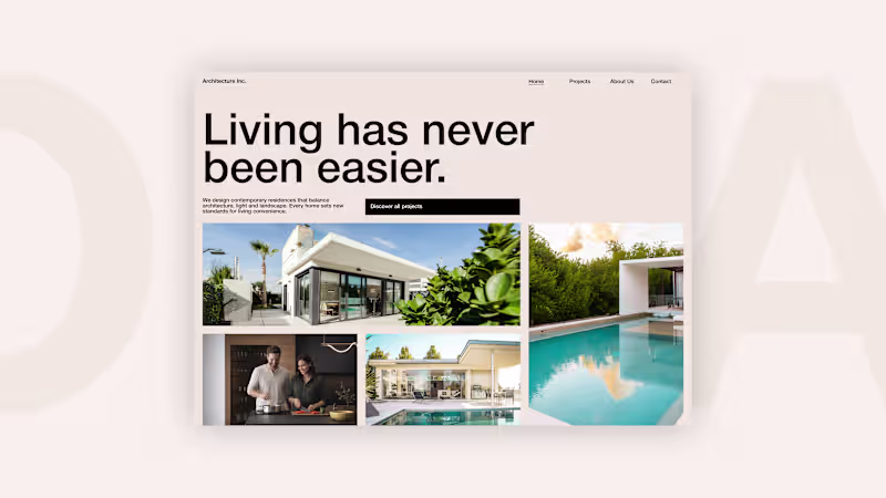 Cover image for Hero Design Concept for Architectural Studio