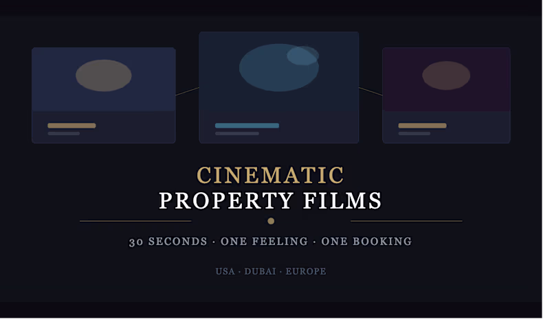 Cover image for Cinematic Property Films — 30 Seconds That Make People Book