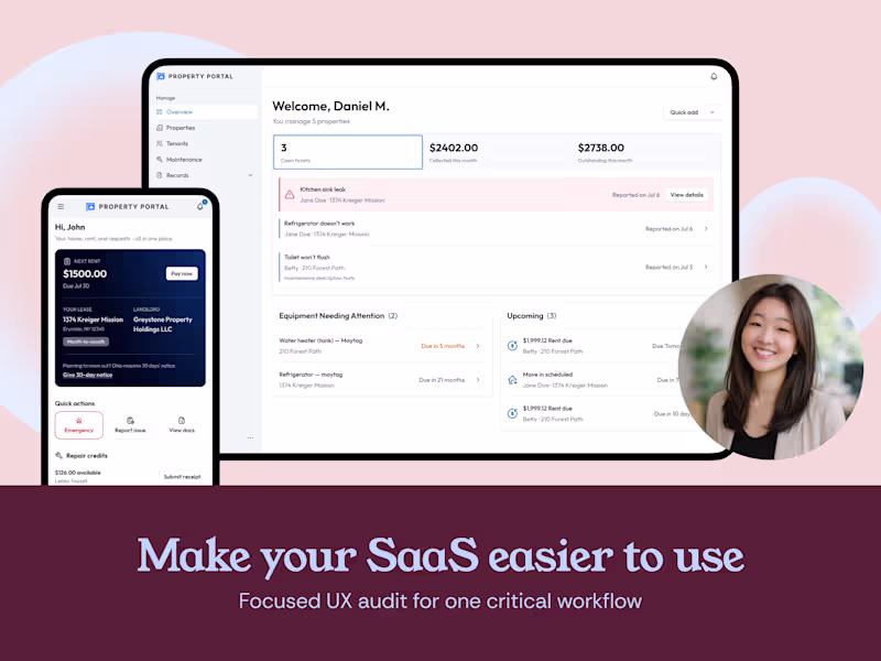 Cover image for SaaS UX Audit for One Critical Workflow