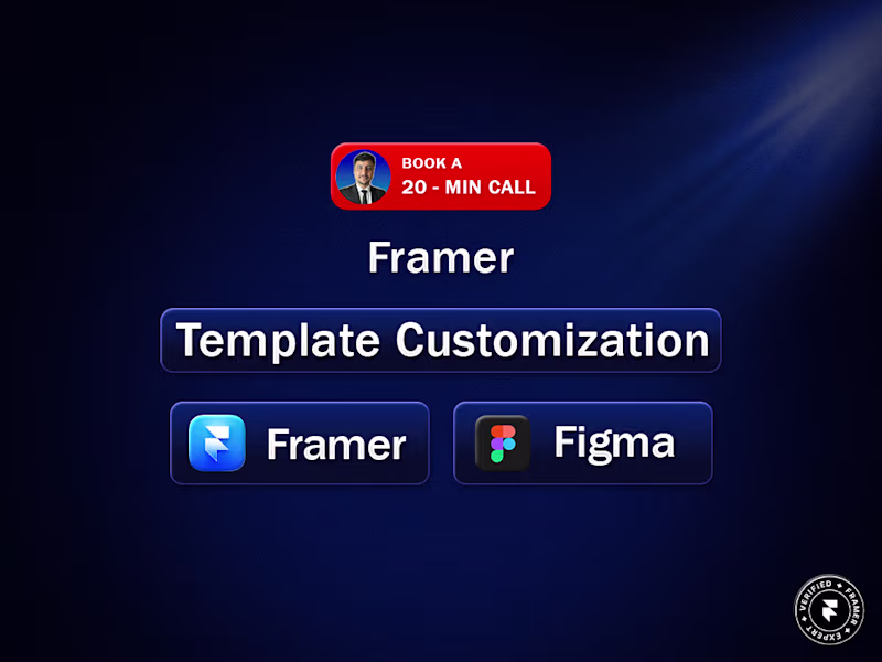 Cover image for Custom Framer Templates. Fast, Flexible, and On-Brand