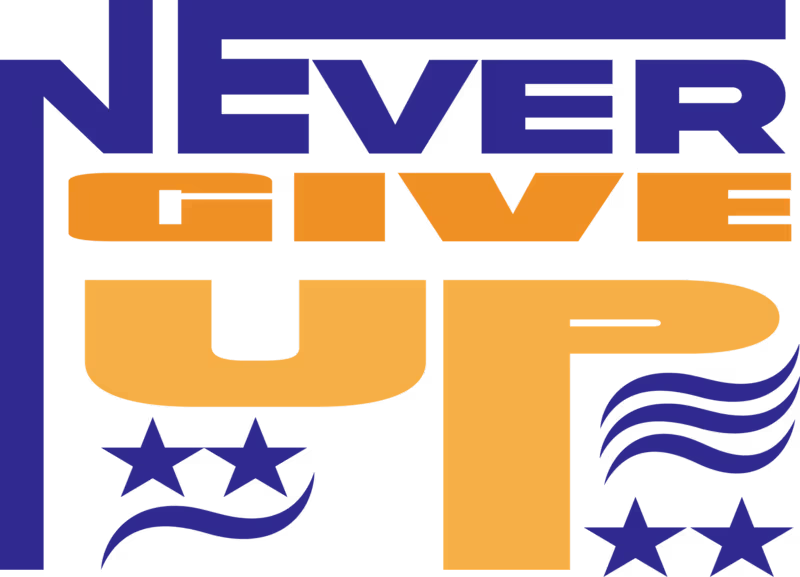 Cover image for Never give give up