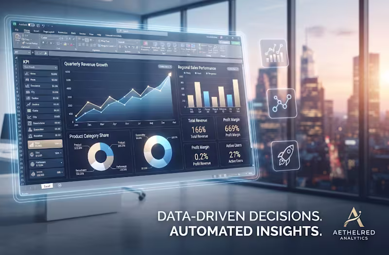 Cover image for Interactive Excel Dashboard and KPI Report