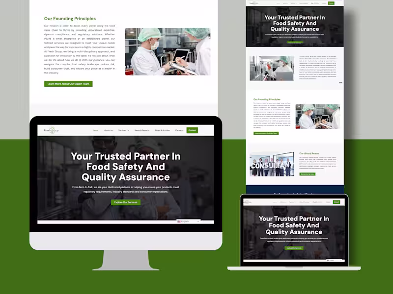 Cover image for Transforming Fresh Group Global’s Website