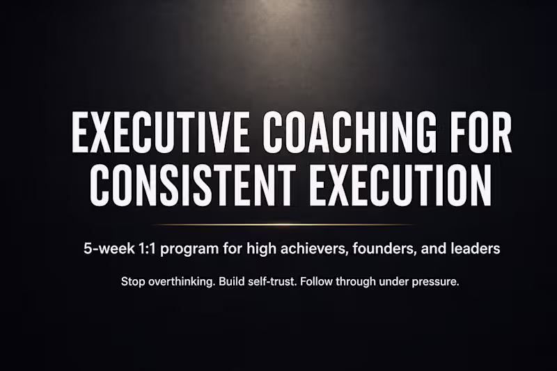 Cover image for Productivity Mindset Coaching for Leaders - Consistency Shift