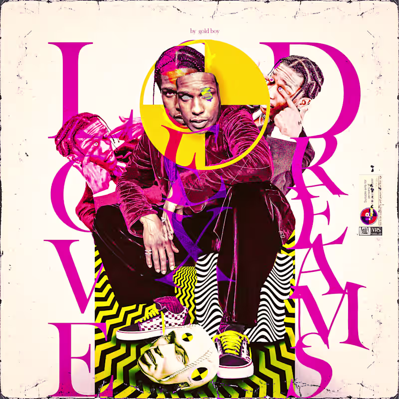 Cover image for A$AP ROCKY L$D DOPE / FLYER / ESTUDO MANIPULAÇÃO