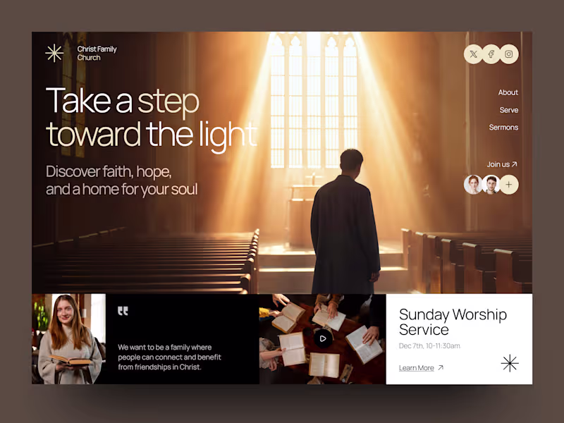 Cover image for Religious Organization Website