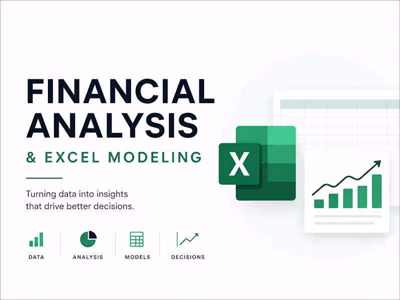 Cover image for Financial Analysis & Excel Modeling