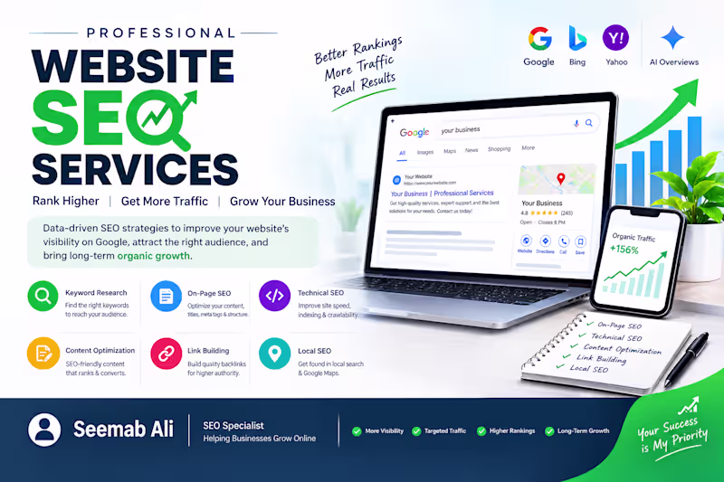 Cover image for Website SEO & Google Ranking Specialist