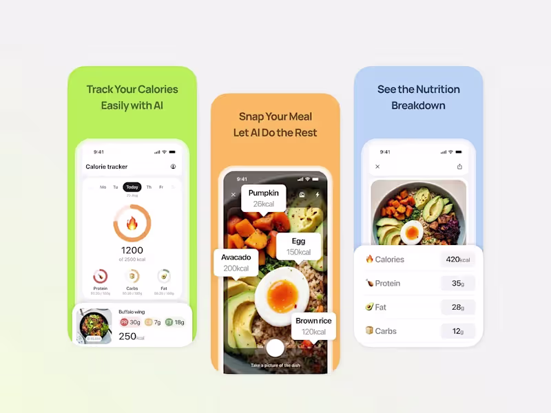 Cover image for AI Calorie Tracker App Screenshots