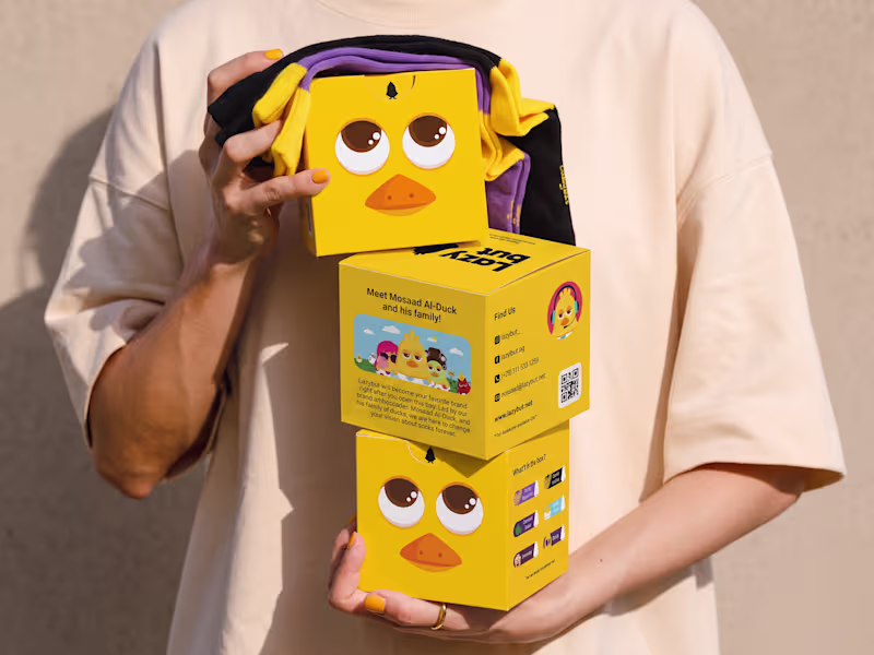 Cover image for Lazybut Socks - The Duck Packaging