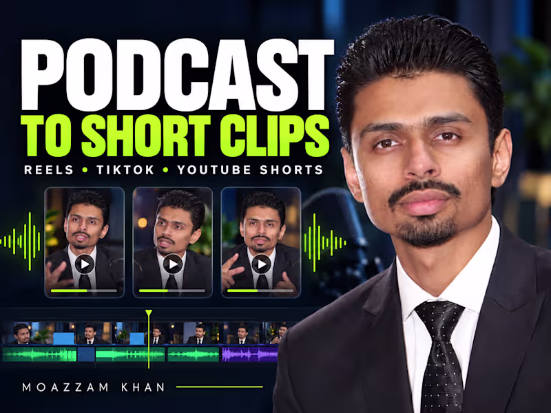 Cover image for Podcast Clips for Reels, TikTok & YouTube Shorts