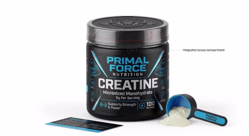 Cover image for Professional Creatine Supplement Packaging Design