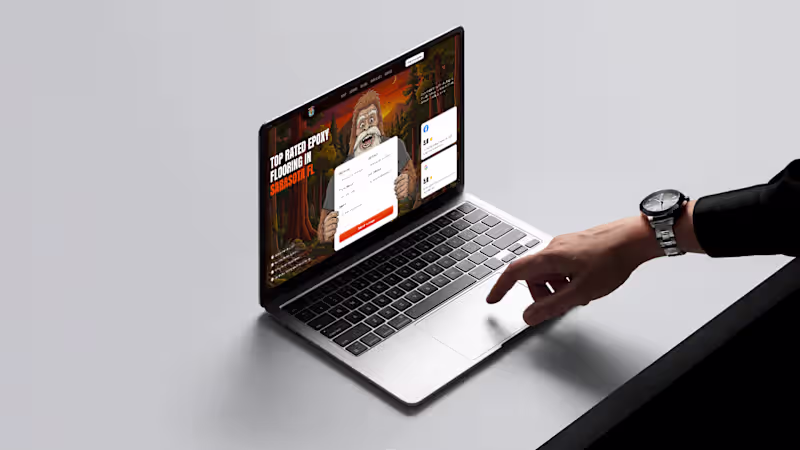 Cover image for Figma design for Squatch Epoxy Coatings
