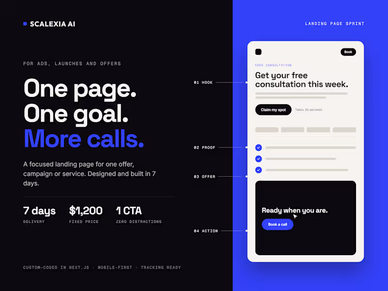Cover image for Landing Page Design & Development