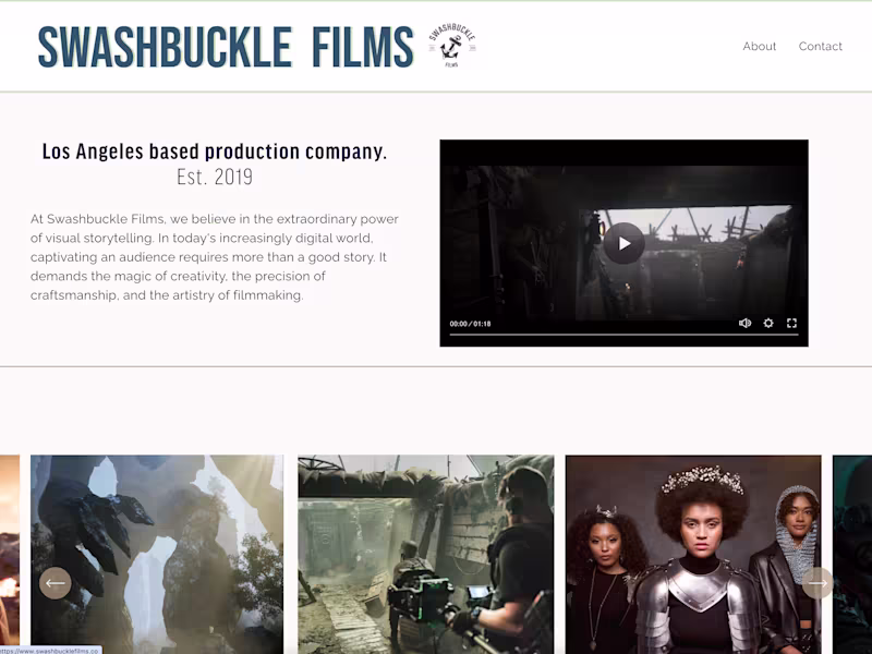 Cover image for Website Redesign for Production Company 