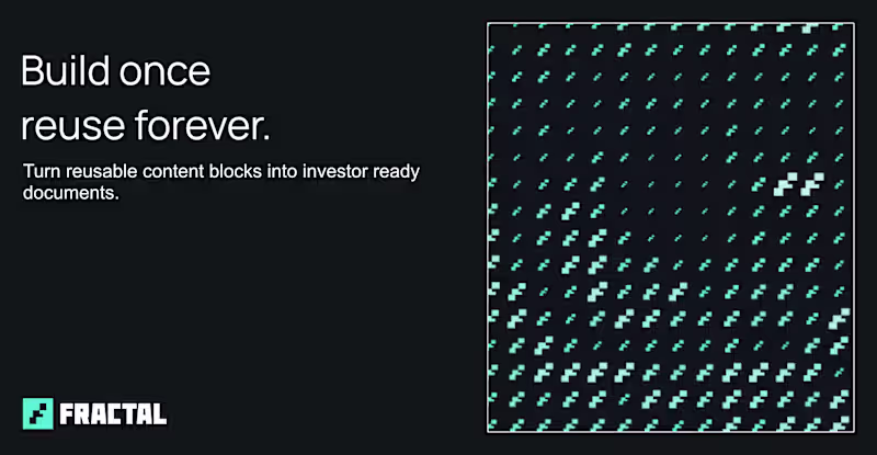 Cover image for Fractal is an AI tool that creates investor-ready documents ...