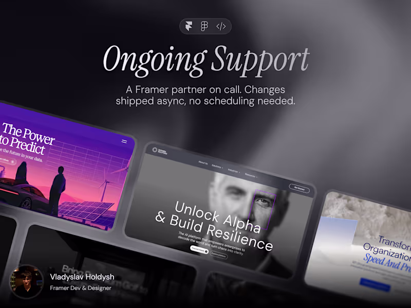 Cover image for Ongoing Framer Support & Updates