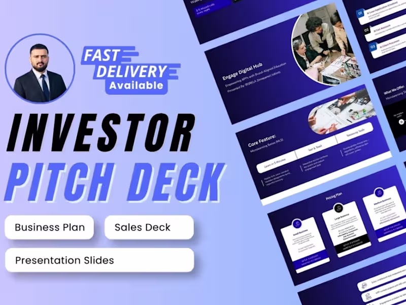 Cover image for Investor Pitch Deck Design