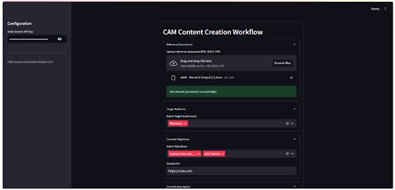 Cover image for AI CAM: Multi-Agent Content Automation
