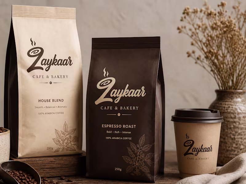 Cover image for ZAYKAAR Café Brand Identity Design