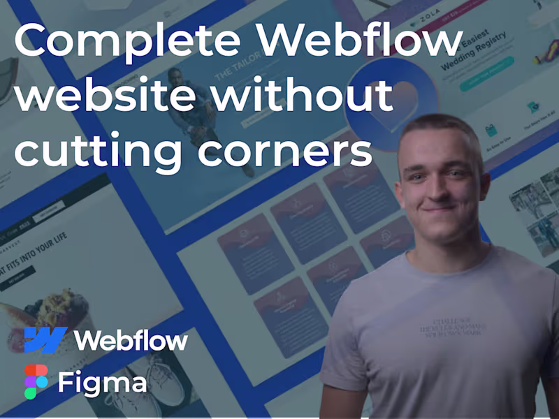 Cover image for Complete website in Webflow