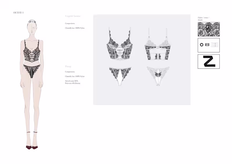 Cover image for A feminine and sensual lingerie