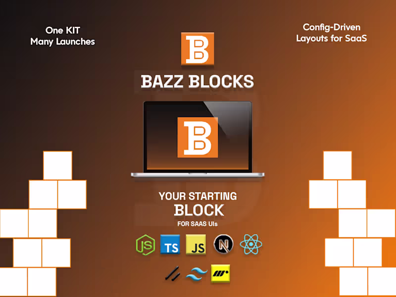 Cover image for Bazz Blocks: Config-Driven SaaS UI Sections