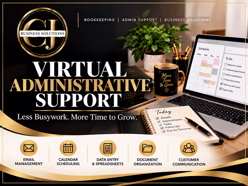 Cover image for Virtual Administrative Support | CJ Business Solutions