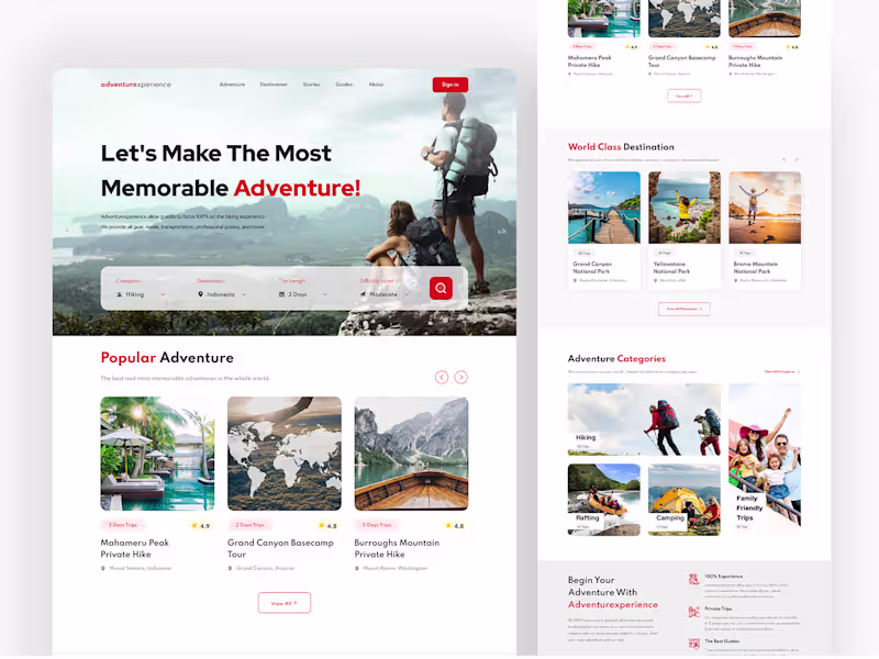 Cover image for Travel Agency Website Design
