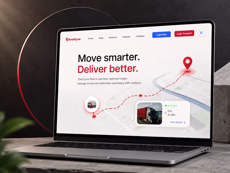 Cover image for Redesigned the website for Roadlyne,