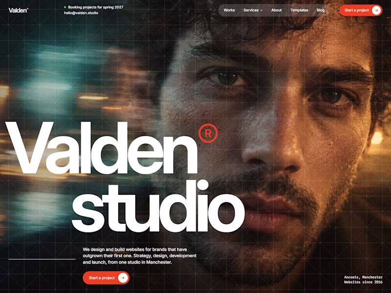 Cover image for Valden: Web Design Agency Website