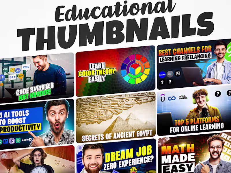 Cover image for Educational Thumbnail Design