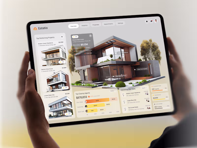 Cover image for Estatio — Real Estate Dashboard