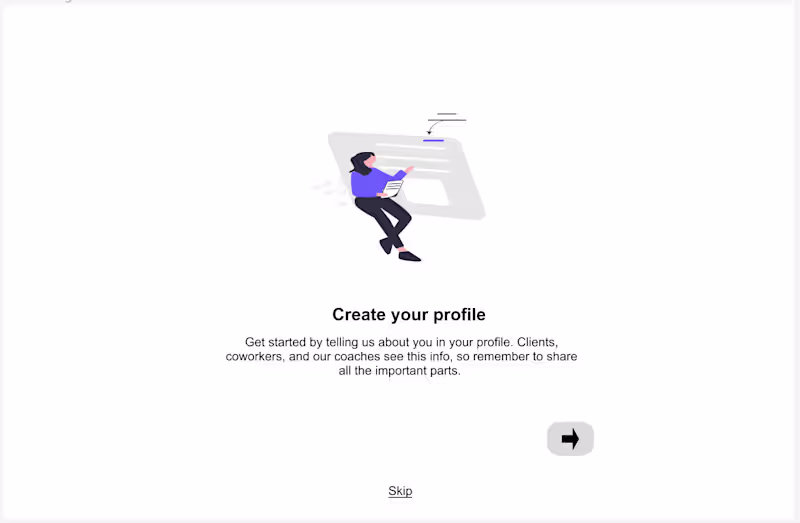 Cover image for Project: UX writing for freelancer CRM platform