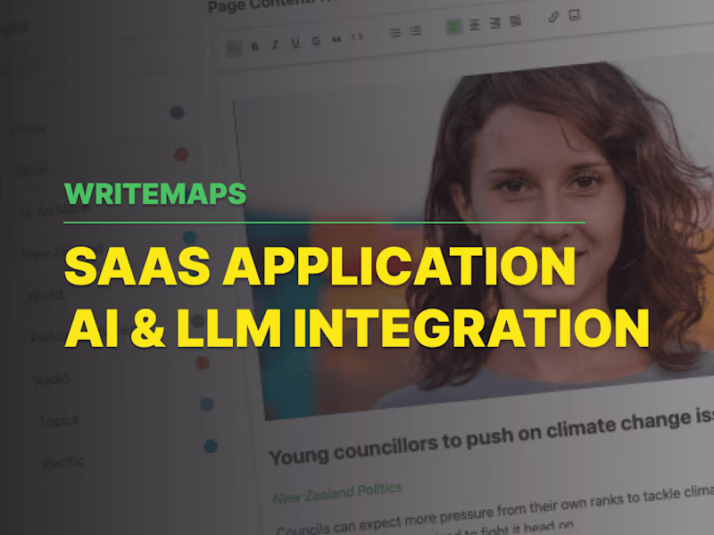 Cover image for WriteMaps | SAAS App | AI & LLM | Perfect UI / UX to drive Sales