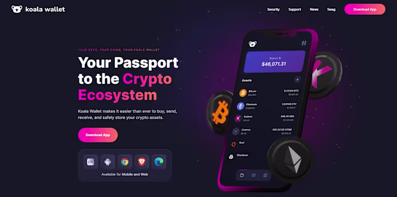 Cover image for Koala Wallet Landing Site