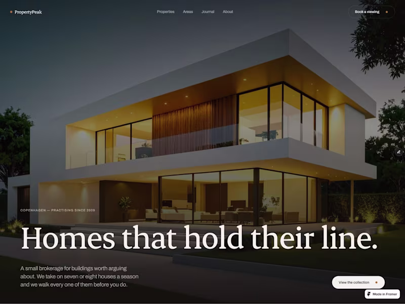 Cover image for Introducing PropertyPeak
Most estate templates are built