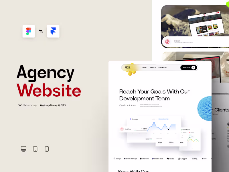 Cover image for I will be your Agency's Framer Designer/Developer