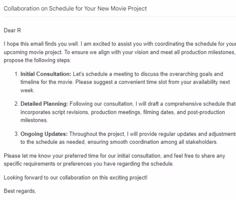 Cover image for Email to client