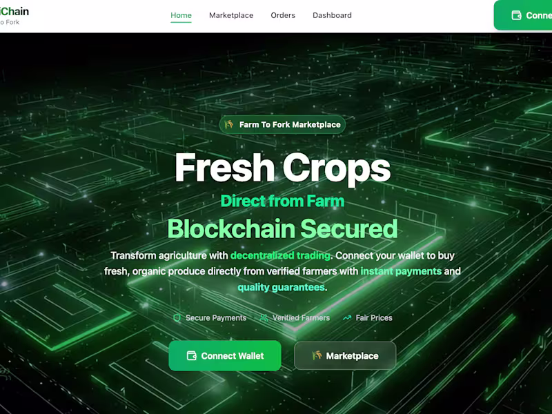 Cover image for AgriChain is a revolutionary blockchain-based