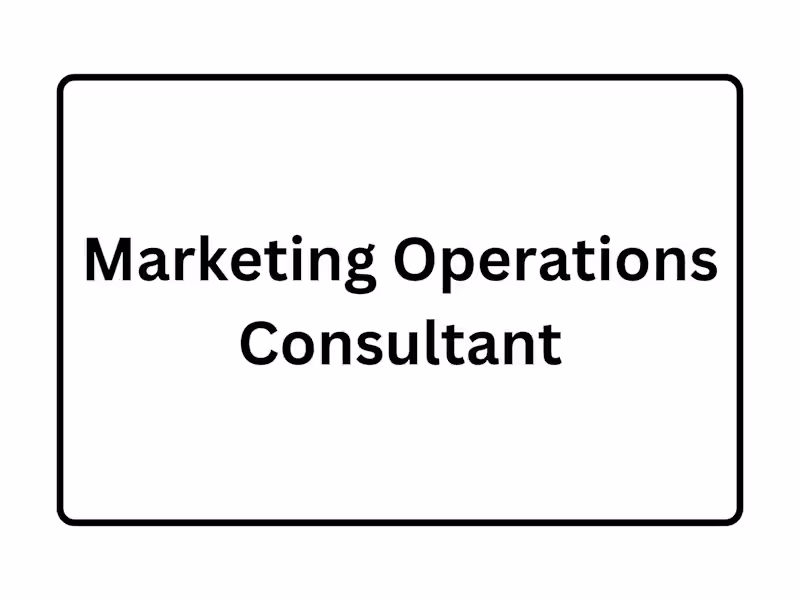 Cover image for Marketing Operations Consultant