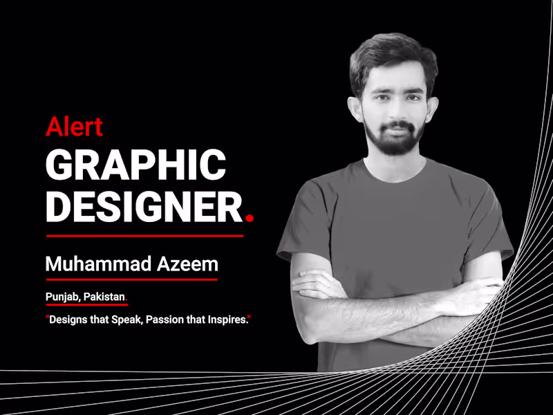 Cover image for i am graphic designer with over three years of experience.