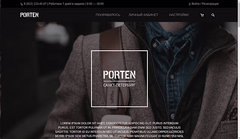 Cover image for Porten e-commerce site